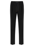 Incotex Black Virgin Wool Casual Pants