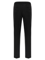 Incotex Black Virgin Wool Casual Pants
