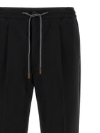 Incotex Black Virgin Wool Casual Pants