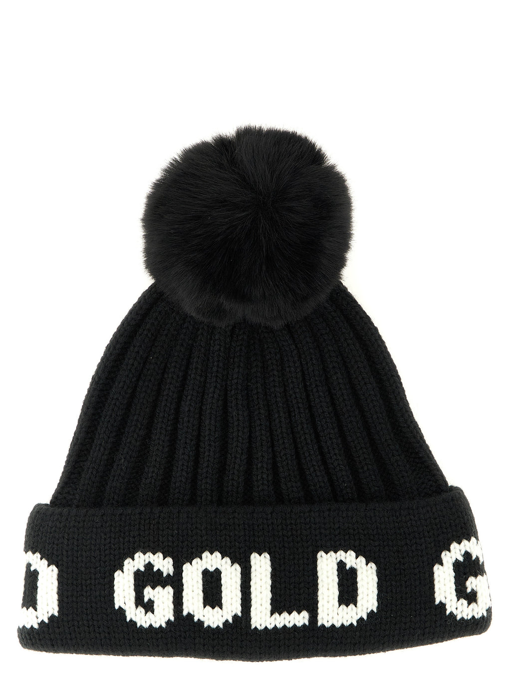 GOLDBERGH Black Marabou Beanie