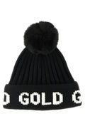 GOLDBERGH Black Marabou Beanie