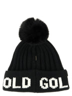GOLDBERGH Black Marabou Beanie