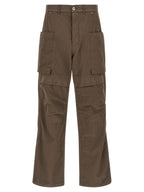 DRKSHDW Brown Cotton Cargo Pants