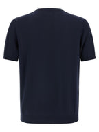 Roberto Collina Blue Cotton Cardigan