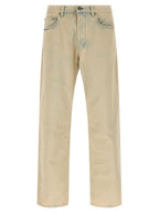 Golden Goose Beige Cotton Jeans Denim