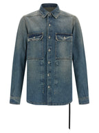 DRKSHDW Blue Cotton Denim Jacket