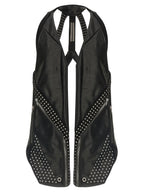 Rick Owens Black Bull Skin Sleeveless Jacket