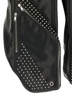 Rick Owens Black Bull Skin Sleeveless Jacket