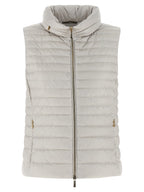 MooRER Beige Polyester Sleeveless Jacket