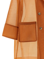 Herno Orange Polyester Coat