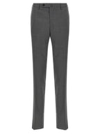 Incotex Gray Virgin Wool Dress Pants