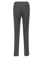 Incotex Gray Virgin Wool Dress Pants