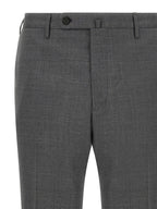 Incotex Gray Virgin Wool Dress Pants