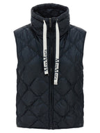 Max Mara Blue Polyamide Sleeveless Jacket