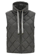 Max Mara Gray Polyamide Sleeveless Jacket