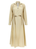 Max Mara Beige Cotton Long Dress