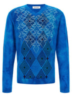 Kiko Kostadinov Blue Wool Cardigan