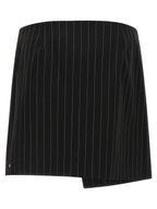 Sportmax Black Virgin Wool Long Skirt