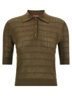 Max Mara Bicolor Silk Polo Shirt