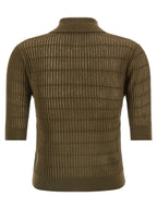 Max Mara Bicolor Silk Polo Shirt