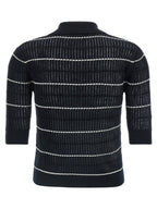 Max Mara Blue Silk Polo Shirt