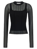 Sportmax Black Viscose Cardigan