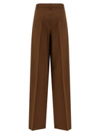 Max Mara Brown Virgin Wool Casual Pants
