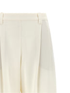 Brunello Cucinelli Beige Viscose Casual Pants