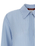 Max Mara Blue Silk Blouse