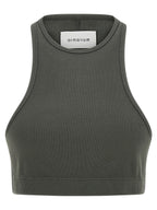 Armarium Gray Cotton Sleeveles T-Shirt