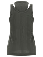 Armarium Gray Cotton Sleeveles T-Shirt