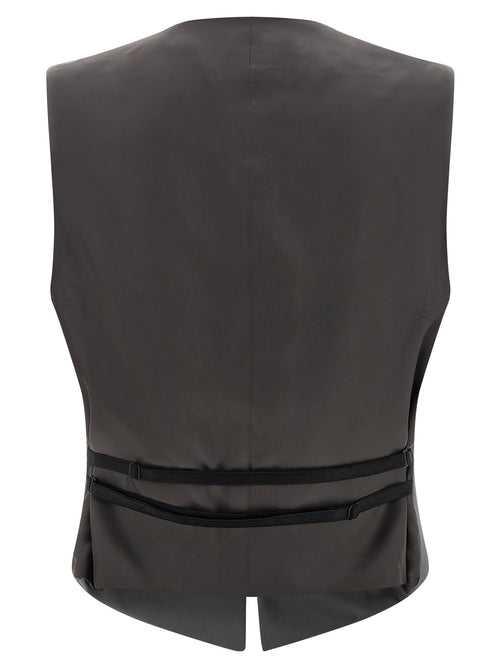 Armarium Gray Virgin Wool Sleeveless Jacket