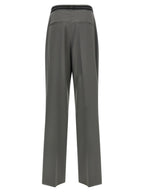 Armarium Gray Virgin Wool Dress Pants