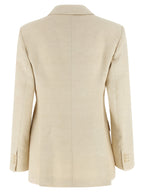 P.A.R.O.S.H. Beige Viscose Blazer