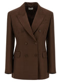 Brown Viscose Blazer