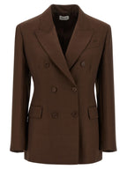 Brown Viscose Blazer