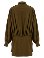 7 For All Mankind Brown Cotton Short Dress