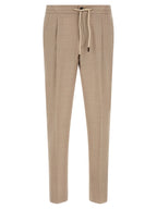 Incotex Beige Virgin Wool Casual Pants