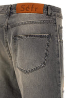SÉFR Black Cotton Jeans Denim