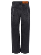 SÉFR Black Cotton Straight-Leg Jeans