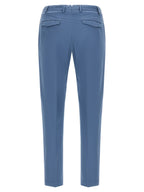 PT Torino Blue Cotton Casual Pants