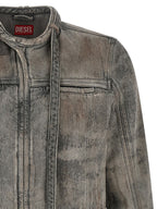 Diesel Gray Cotton Denim Jacket