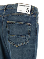 Department 5 Blue Cotton Straight-Leg Jeans