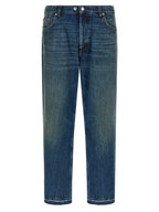 Department 5 Blue Cotton Straight-Leg Jeans