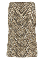 Brunello Cucinelli Beige Silk Tank Tops