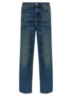 Department 5 Blue Cotton Straight-Leg Jeans