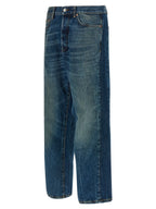 Department 5 Blue Cotton Straight-Leg Jeans