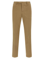 PT Torino Brown Cotton Dress Pants
