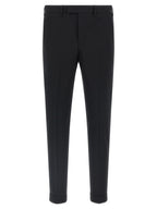 PT Torino Black Virgin Wool Dress Pants