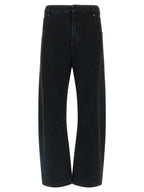 Entire Studios Black Cotton Straight-Leg Jeans